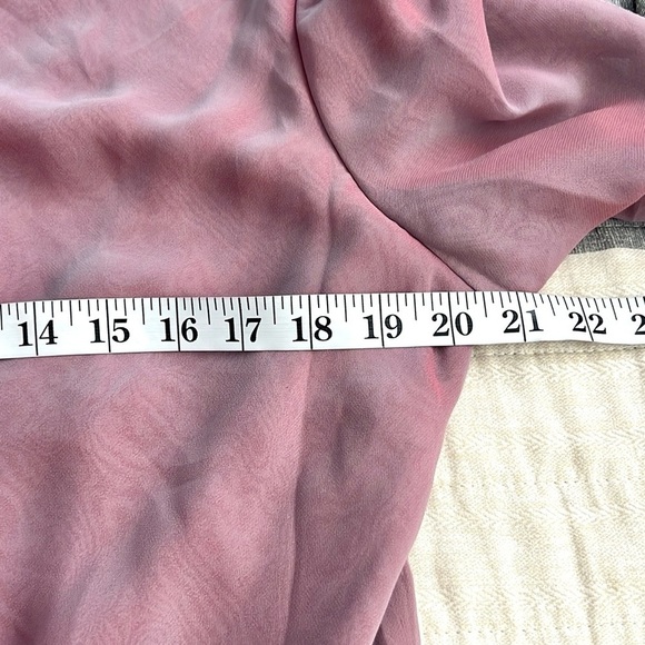 Virgo Mauve Asymmetrical Layered Dress - Picture 7 of 10